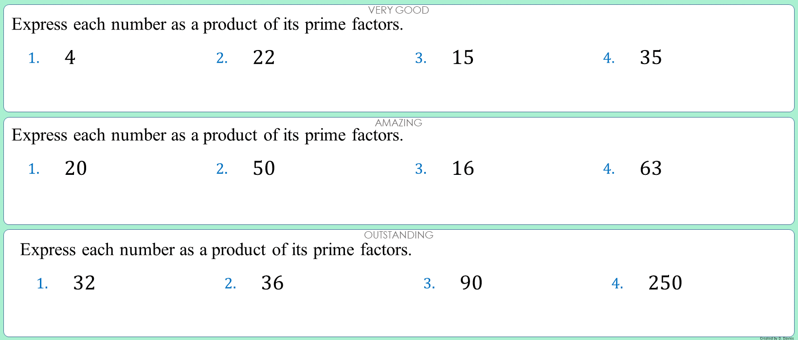 Product of prime factors