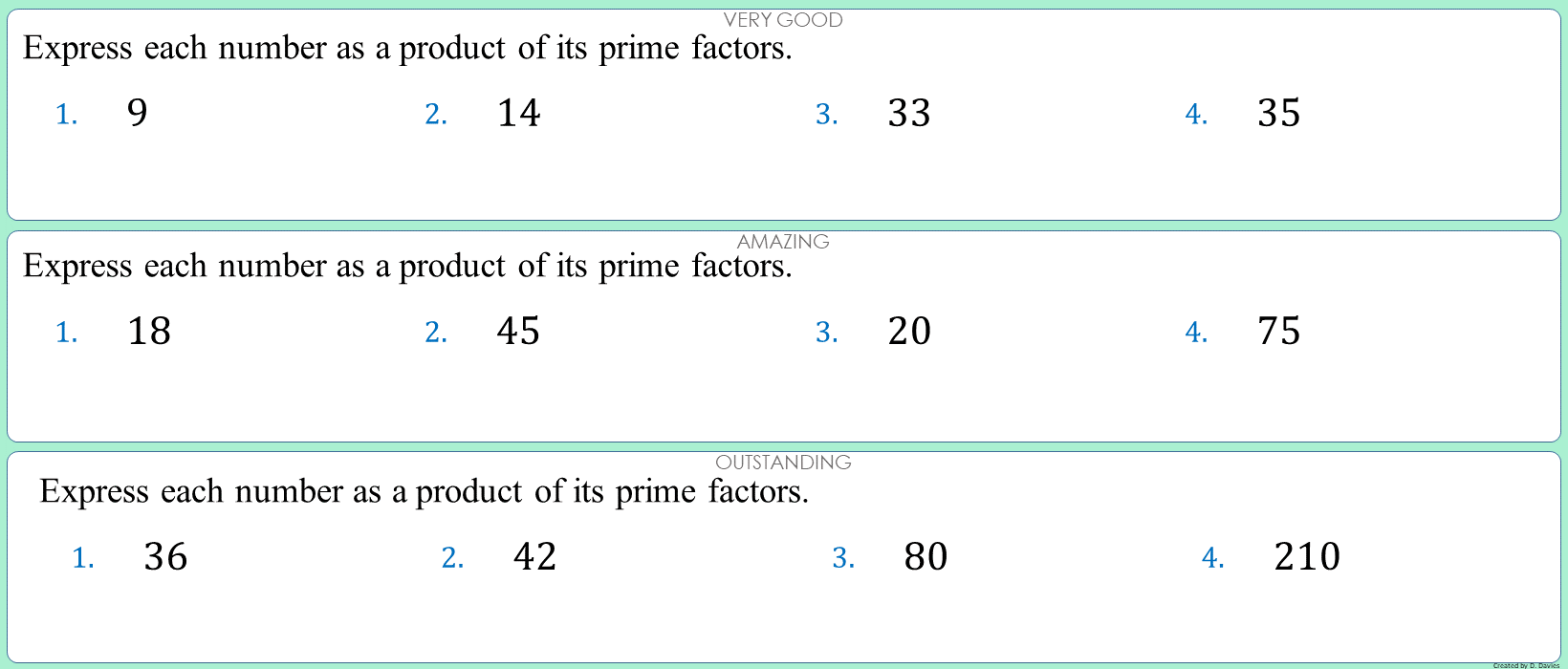Product of prime factors