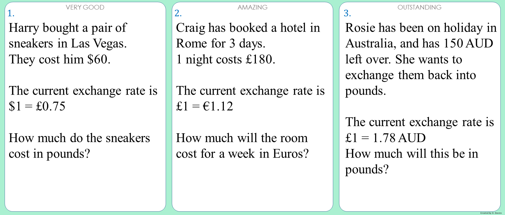 Exchange rates
