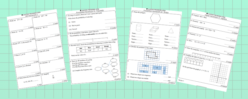 Homework Sheets
